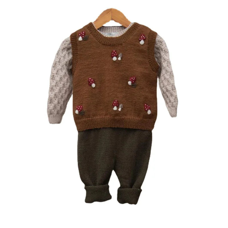 Mushroom Knit Vest